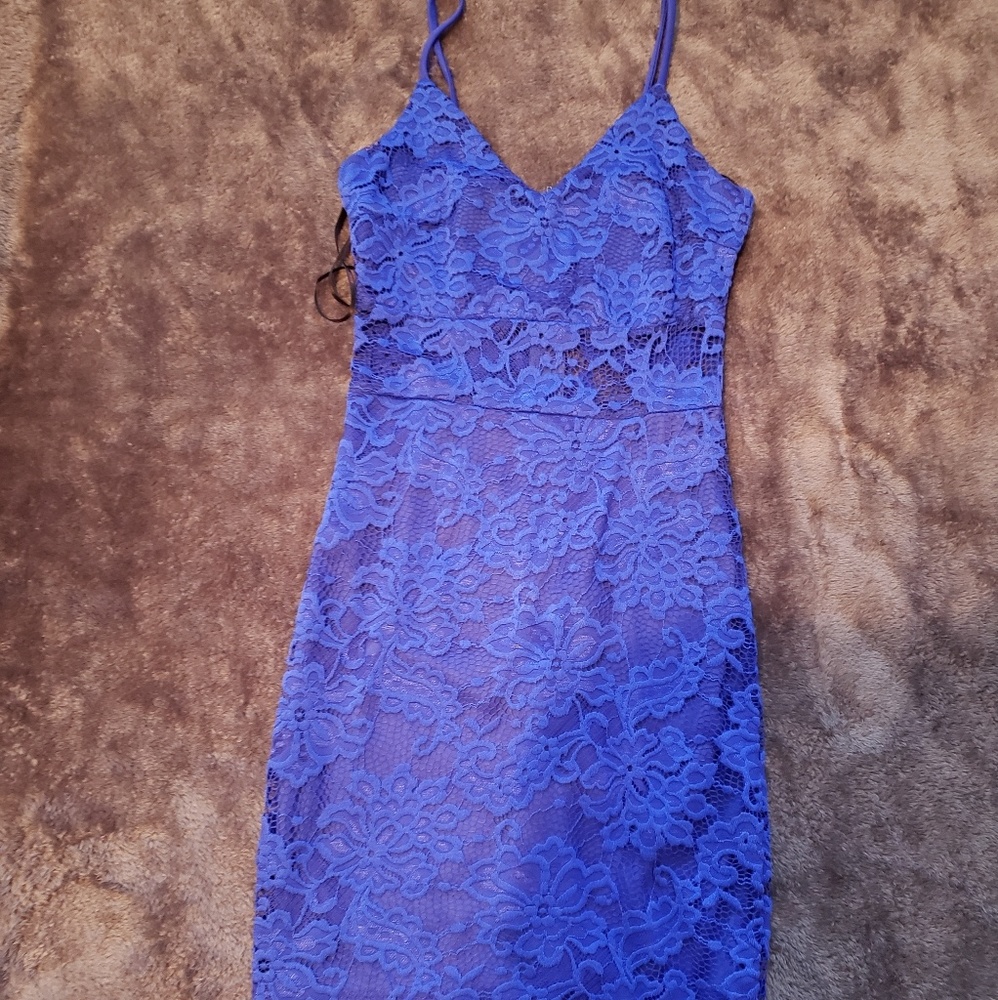 Cami Lace dress royal blue S